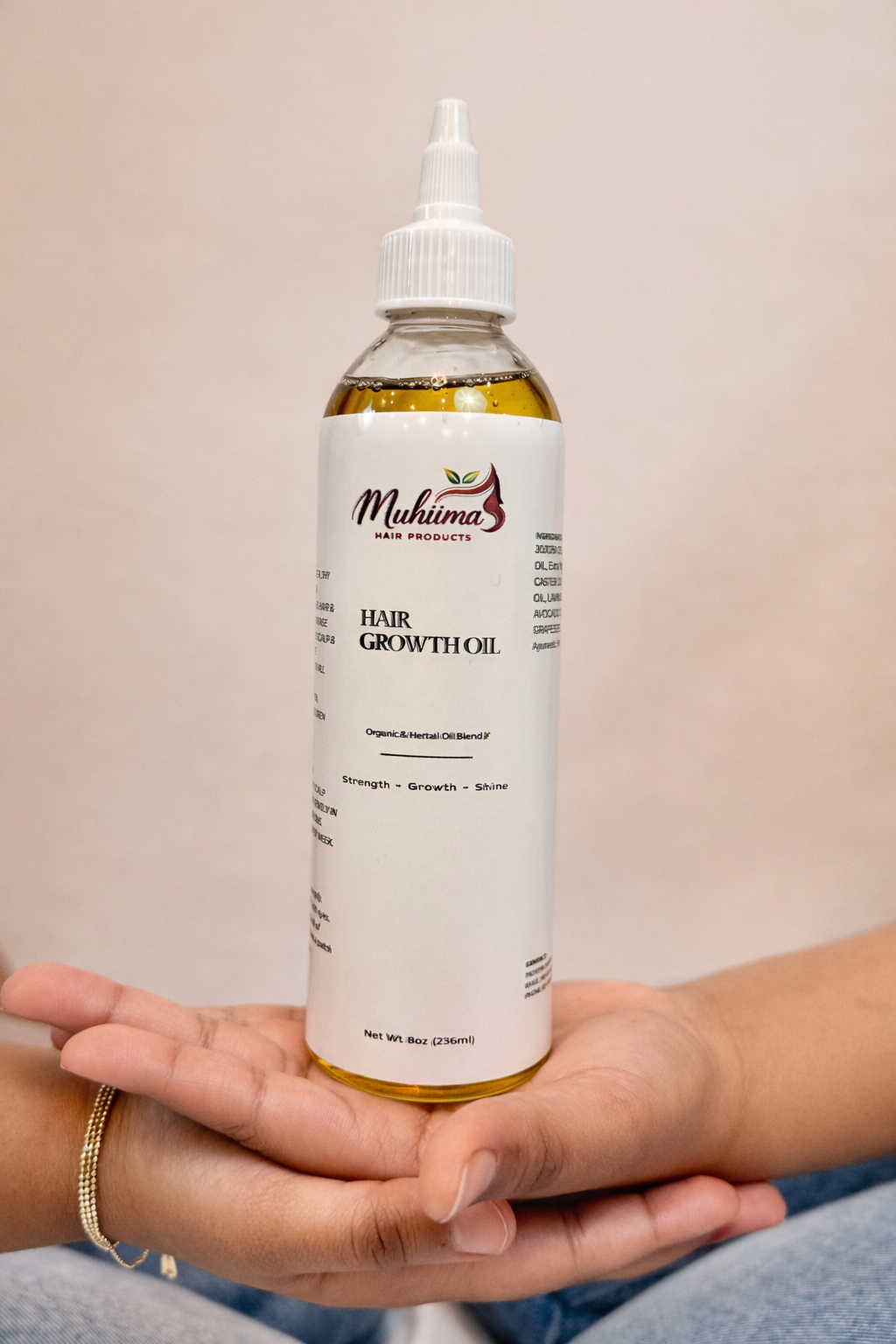 Full Muhiima Growth Ritual (8oz Oil + 16oz Cream)